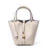Women's Niche Design Casual Genuine Leather Bucket Handbag