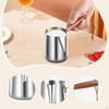 Turkish Coffee Pot Kettle Stainless Steel Frothing Pitcher for Kitchen Household