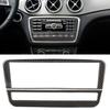 Carbon Fiber CD Air Conditioning Control Panel Cover Trim for Mercedes Benz a B GLA CLA(Pure)