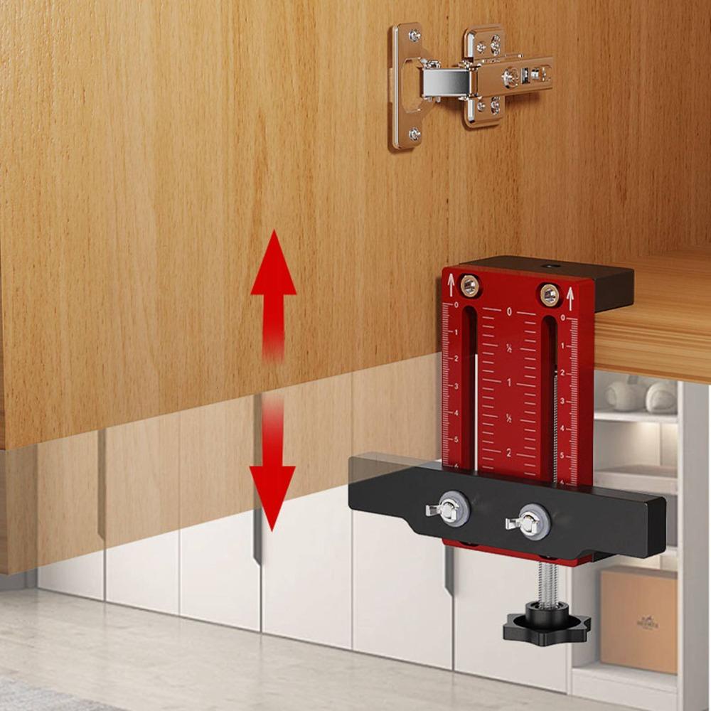 Aluminum Alloy Cabinet Door Mounting Jig Cabinet Door Positioning Tool DIY Woodworking