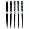 Wooden Tensuke Sakura Set of Current Model J-kitchens Chopsticks, Chopsticks, Black, 5, 23.5cm,