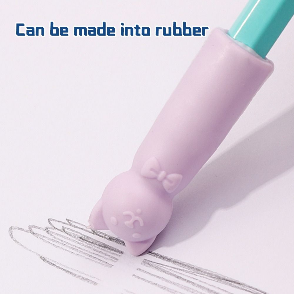 10 шт. 2 в 1 Защитный колпачок для грифеля карандаша Корректирующая канцелярская ручка Защита верхушки Подарок для студентов