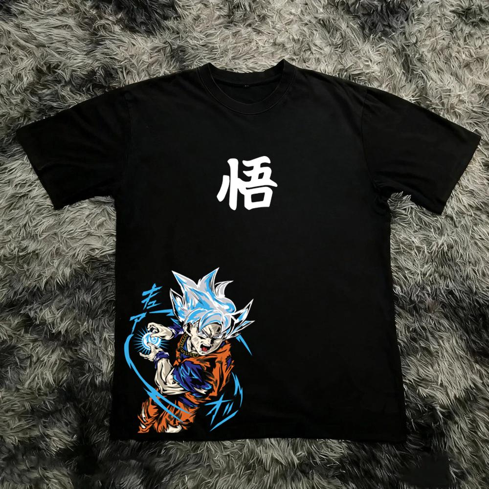 Футболка с принтом Dragon Ball Z, короткий рукав, хлопок, Сон Гоку, Веджета, унисекс, женская одежда, Харадзюку, Yk Tee, винтажная, повседневная, футболки