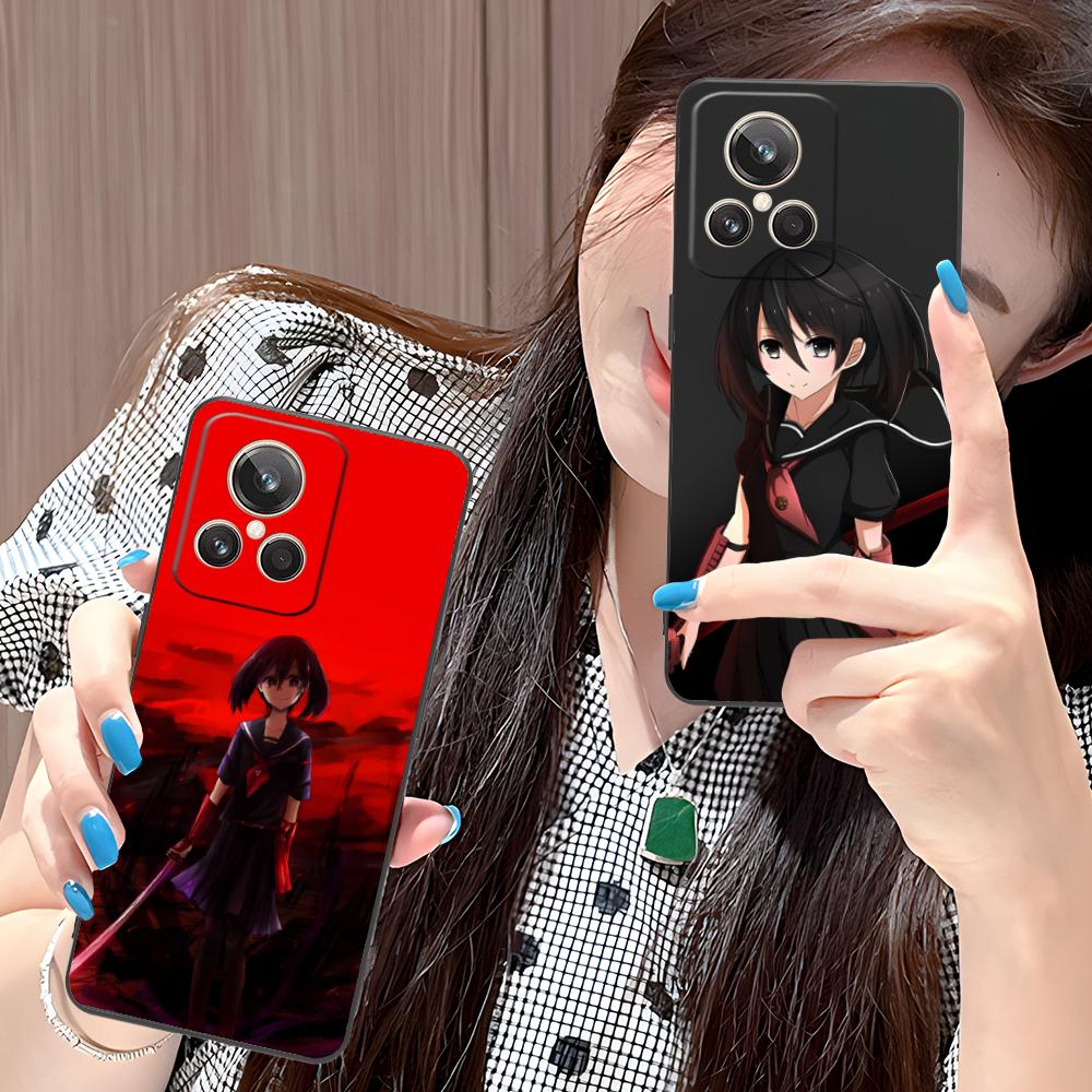 Akame Kurome Matte TPU Mobile Phone Case for Realme GT 8 Neo Pro C75 73 71 C67 65 C55 53 C35 31 C20 15 Colorful Cover