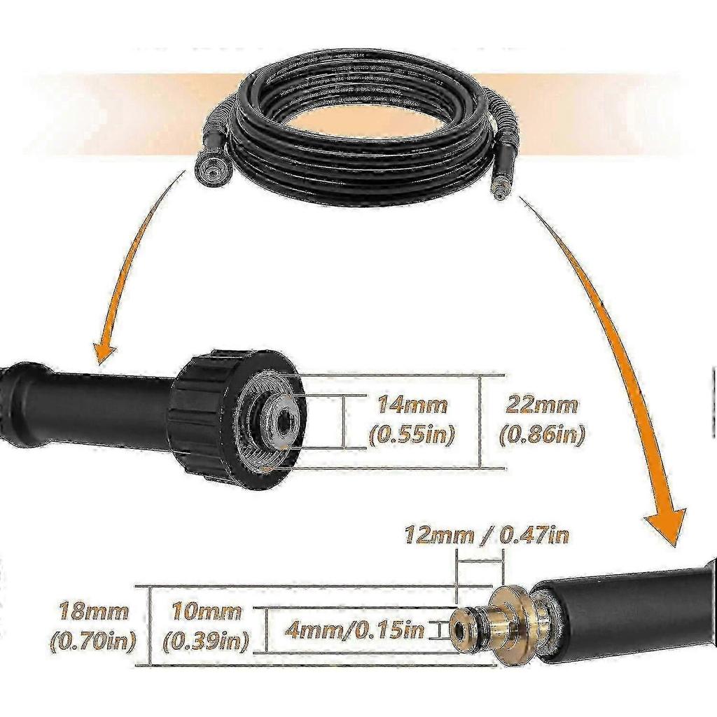 Шланг для мойки высокого давления Karcher K2 Старая модель, 6 м, с разъемом M22