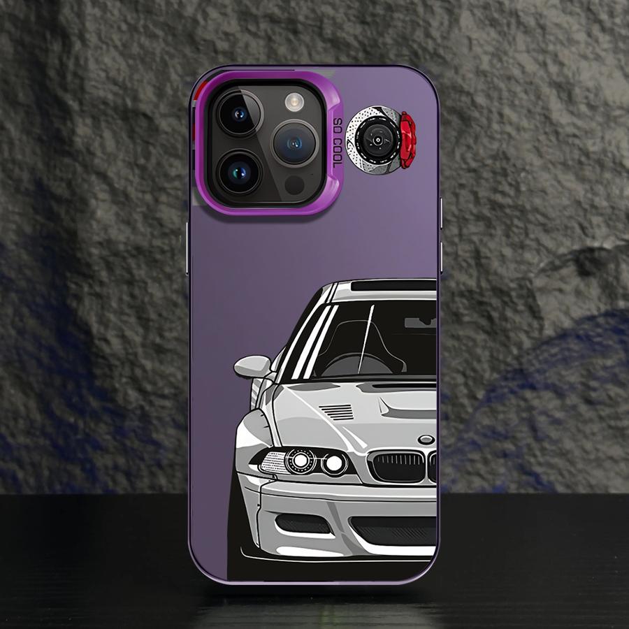 Чехол для телефона для iPhone 11 12 13 Pro Max 17 Air 14 15 16 Plus 16e Мягкий корпус JDM Спортивный автомобиль