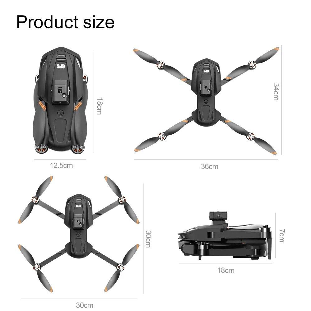 Новые дроны V168 PRO, GPS, профессиональная камера ESC HD, FPV, 5G, Wi-Fi, бесщеточный двигатель, складной радиоуправляемый квадрокоптер, дрон для предотвращения препятствий, игрушка в подарок