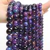 Wholesale 6-10mm Natural Dark Sugilite Stone Beads Round Loose Spacer Beads for Jewelry Making Diy Bracelet Necklace Accessories