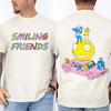 Футболка с графическим принтом Smiling Friends Манга Хлопок Короткий рукав Свободная Мужская Футболка Унисекс Уличная Одежда Повседневная С круглым вырезом Модная Мужская Футболка