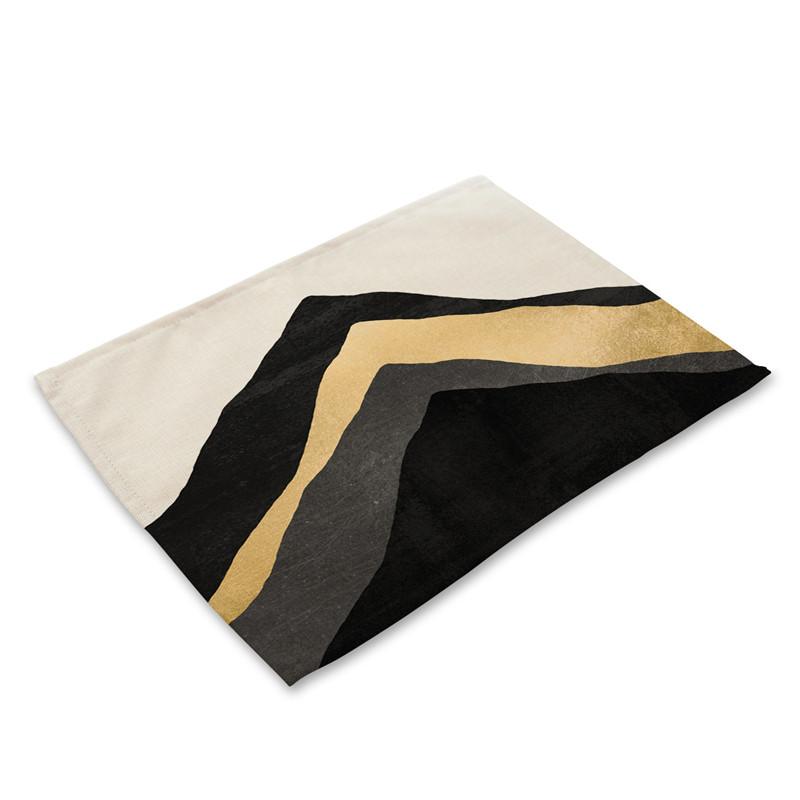 Домашний декор, льняные коврики для обеденного стола, роскошные кухонные салфетки с скандинавским геометрическим узором, 40X30 см, подставки под чашки и миски