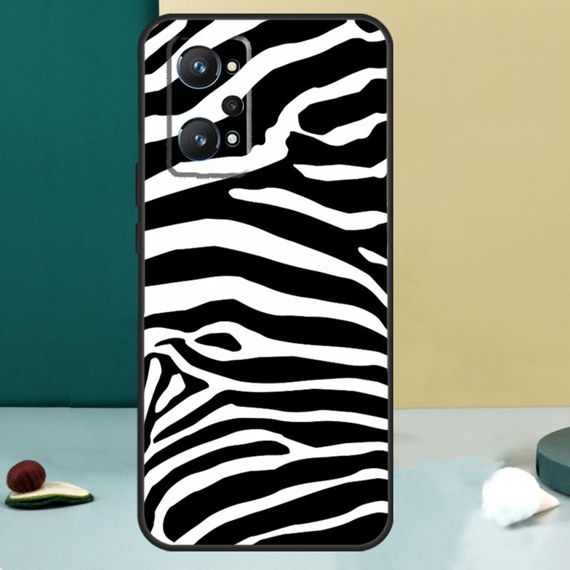Чехол с принтом под шкуру зебры для Realme GT 6T 5 6 GT 7 Pro C67 C75 C61 C55 C53 C51 C21Y C25S 10 11 12 13 14 Pro Plus