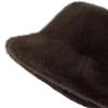 Women Winter Hat Thick Fuzzy Plush Faux Fur Heat Retention Windproof Fisherman Hat Short