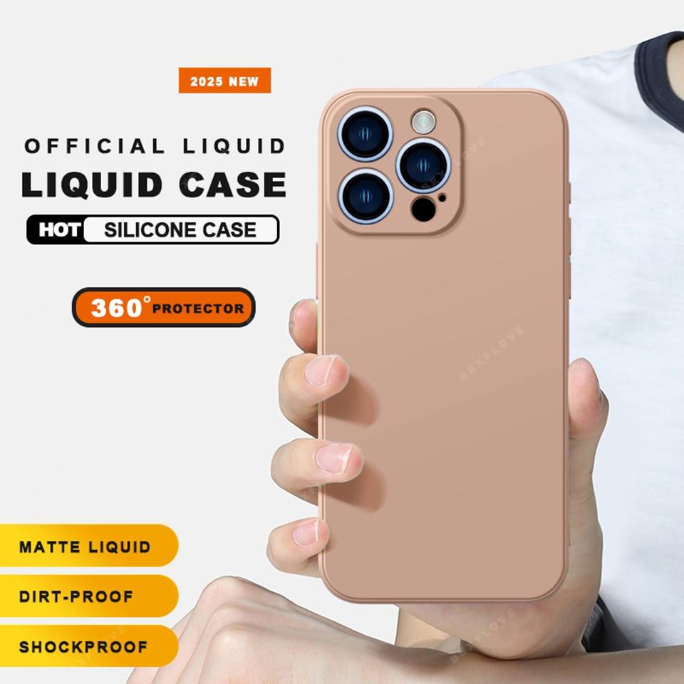 Чехол для телефона со шнурком для iPhone 16E 16 14 15 Plus 12 13 Mini 11 16 Pro X XR XS Max SE Защитный чехол из жидкого силикона с ремешком Мягкий чехол