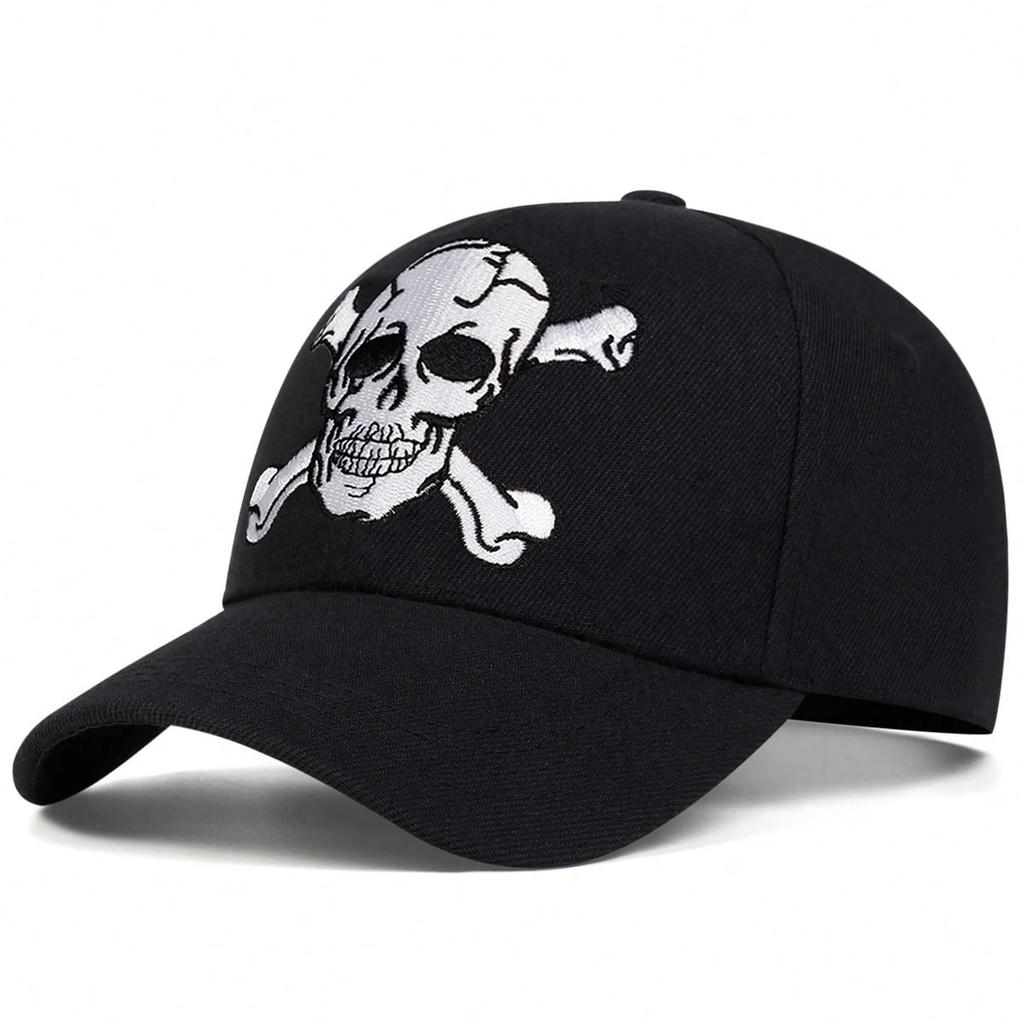 Unisex Skeleton Embroidery Baseball Caps Spring Autumn Outdoor Sunscreen Hat Adjustable Casual Trucker Hats