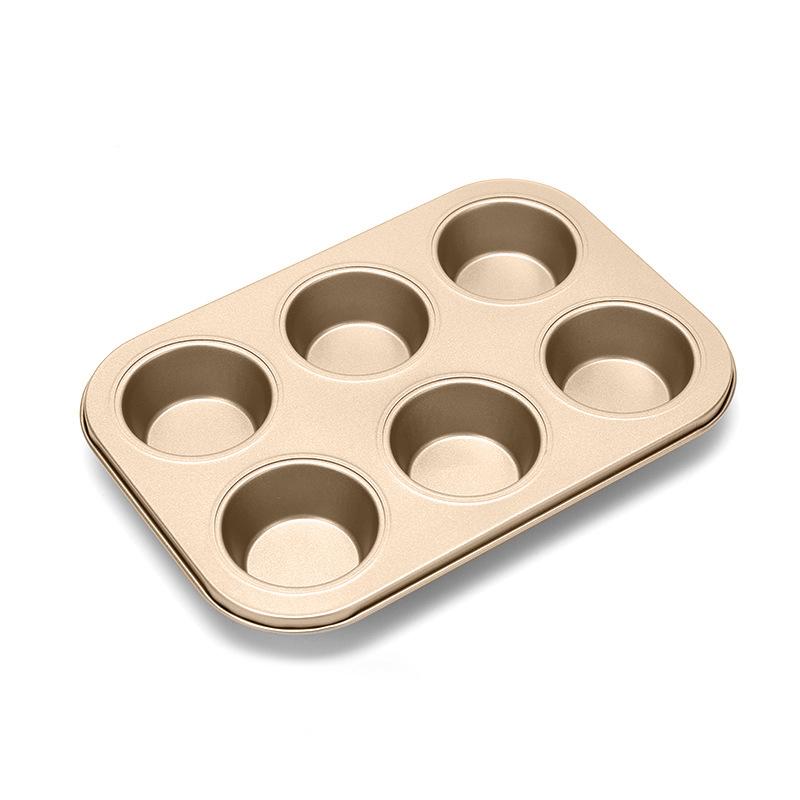 Carbon Steel Cake Mold Cookie Cupcake Baking Tray Egg Tart Cooking Dish Desserts Pan Kitchen Accessories