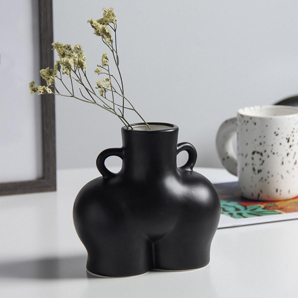 Женская ваза с обнаженным дном, женское обнаженное тело, цветочный горшок, керамический декор