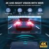 4K Premium трехканальный передний и задний встроенный тахограф, автомобильная камера Full HD с инфракрасным ночным видением, простой в установке рождественский подарок - Y15