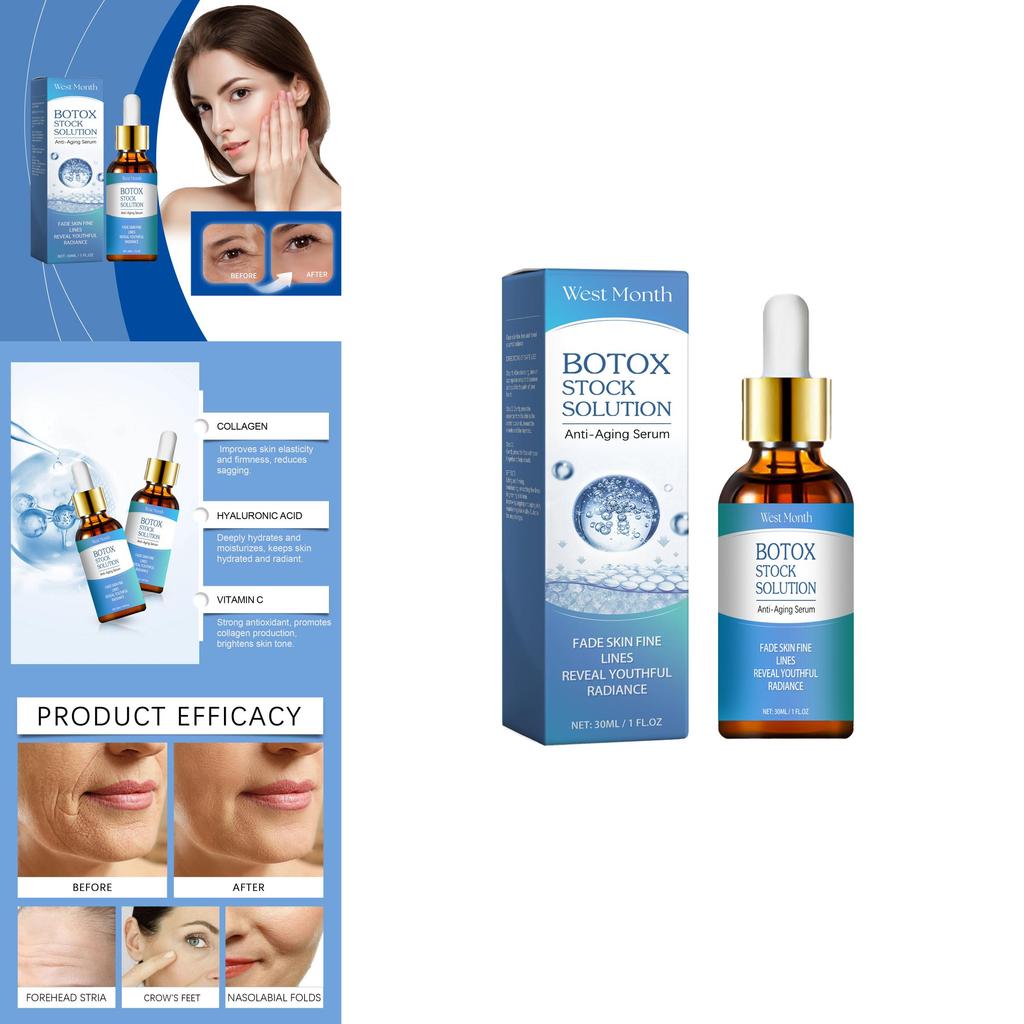 West Month Collagen Facial Essence Serum Hydrating Moisturizing Anti-aging Formula 30ml For Radiant Skin