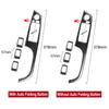 For BMW 3 Series E90 2005 2006 2007 2008 2009 2010 2011 2012 Real Carbon Fiber Car Interior Window Lift Switch Button Cover