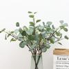 Имитация стены из растений с фруктами Эвкалиптовый лист Домашнее украшение Имитация листа Денежный лист Имитация зеленого растения