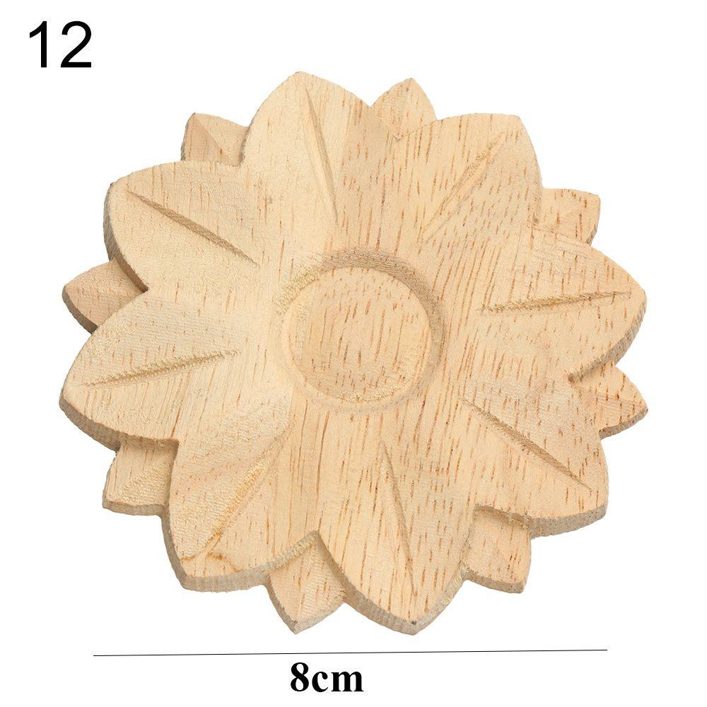 Украшение двери деревянные фигурки ремесла резьба по дереву декоративная деревянная резная угловая аппликация рамка