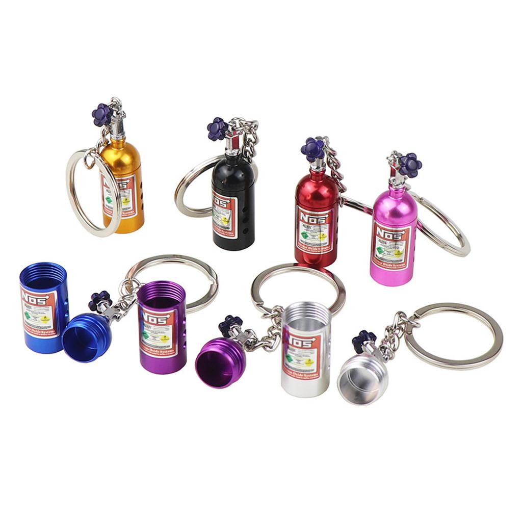 Креативный брелок в виде бутылки NOS Nitro с ароматизированным бальзамом-наполнителем, аксессуар для автомобиля для автолюбителей и тех, кто ведет модный образ жизни