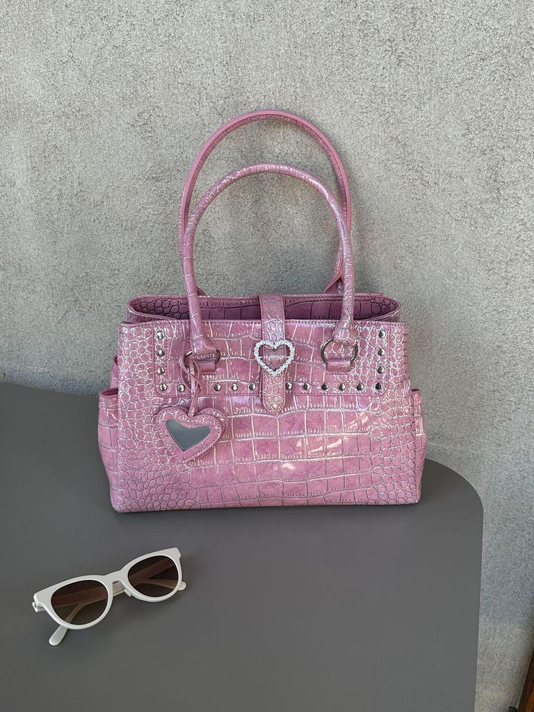 Женский портфель-тоут премиум-класса большой вместимости с тиснением под крокодила - Стильная сумка для ношения на плече и в руке 2025