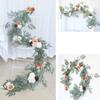 Hot,Artificial Wreath Handcrafted Simulation Garland Rattan for Wedding Arch Backdrop Decorations