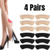 4 пары подпятников для женщин, удобные подпяточники из микрозамши, улучшенная посадка обуви