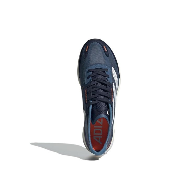 Adidas Adizero Boston 11 Wonder Steel Мужские кроссовки Blue Cloud-White Solar-Orange GX6653