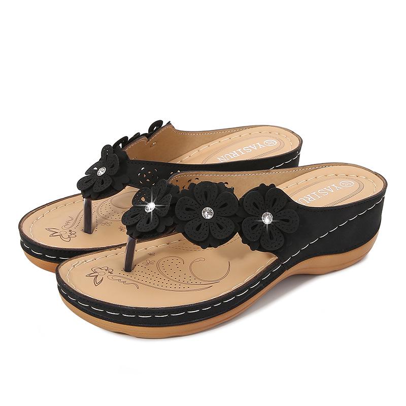 2024 новые однотонные сандалии на толстой подошве женские тапочки повседневные сандалии женские сандалии