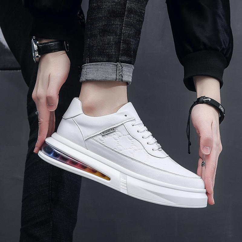 Мужская обувь тренд мода белые туфли летние воздушная подушка подошва европейские товары Вэньчжоу мужская обувь физическая прямая трансляция встряхнуть быстрая прямая поставка