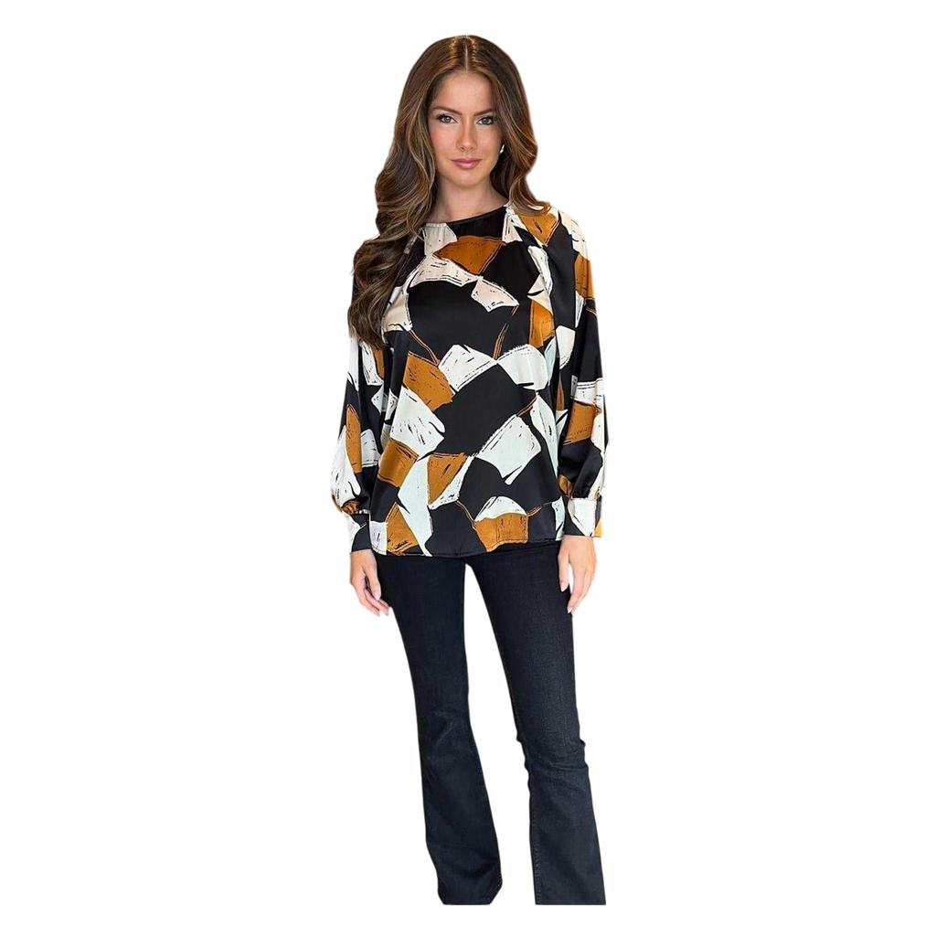AX Paris Womens/Ladies Geometric Polyester Blouse