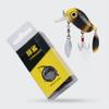 Hot Durable Sequins 3.8cm 5g Crank Bait Treble Hook Rotating Spinner Spoon Fishing Lure