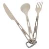 NORDISK Outdoor Cutlery Set Made of Titanium 16cm Japanese 119021 Fork/Spoon/Knife (Titan Cutlery) [Genuine Product]