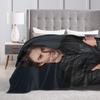 Damon Salvatore The Vampire Diaries  Blanket  Soft Warm Comfortable Plush Throw Living Room Flannel Bedspread Bed Cover