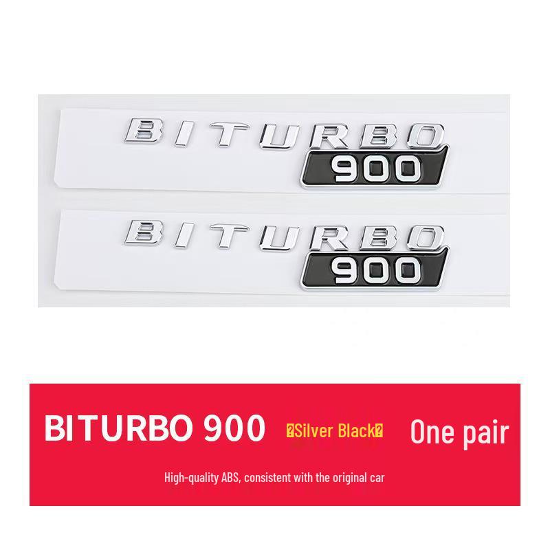 Brabus BITURBO Fender Emblem: Suitable for Mercedes 800, 700, 900 Models