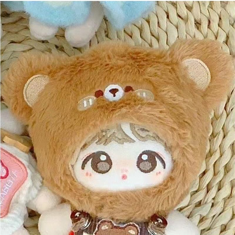 Plush Kigurumi Cap Vol.2 [Bear] for 10cm Plush Toys, Costume, Dress-Up, Outfit, Plushie, Animal, Portable, Otaku, Otaku Mascot, Otaku Idol, Otaku