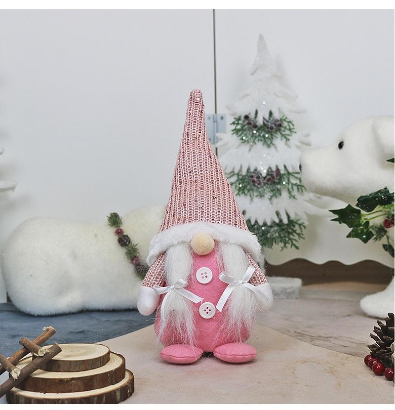 Gnome Decoration Faceless Plush Doll Christmas Desktop Ornament Xmas New Year Gift