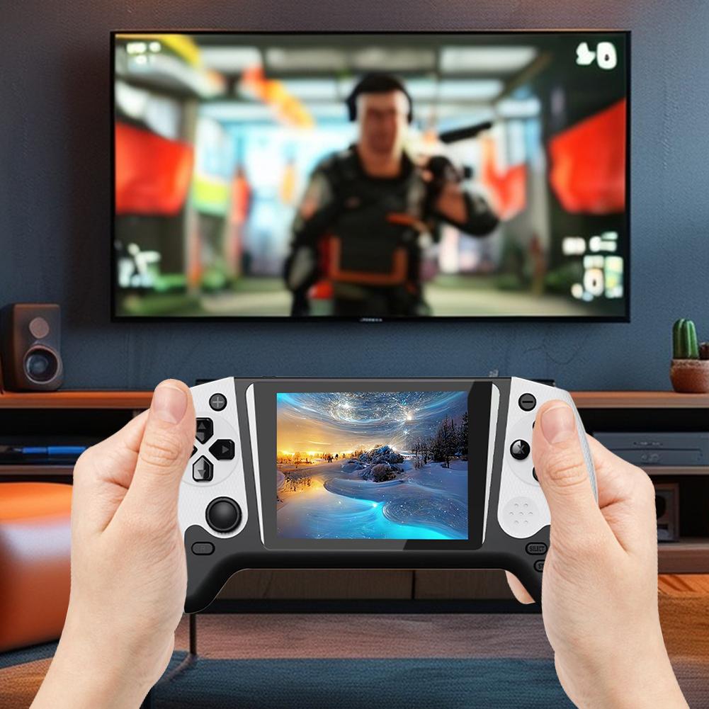 Игровая консоль 3,5-дюймовый ЖК-экран Встроенные 500 игр Ностальгическая игровая консоль Видеоигровая консоль для детей и взрослых для одного игрока