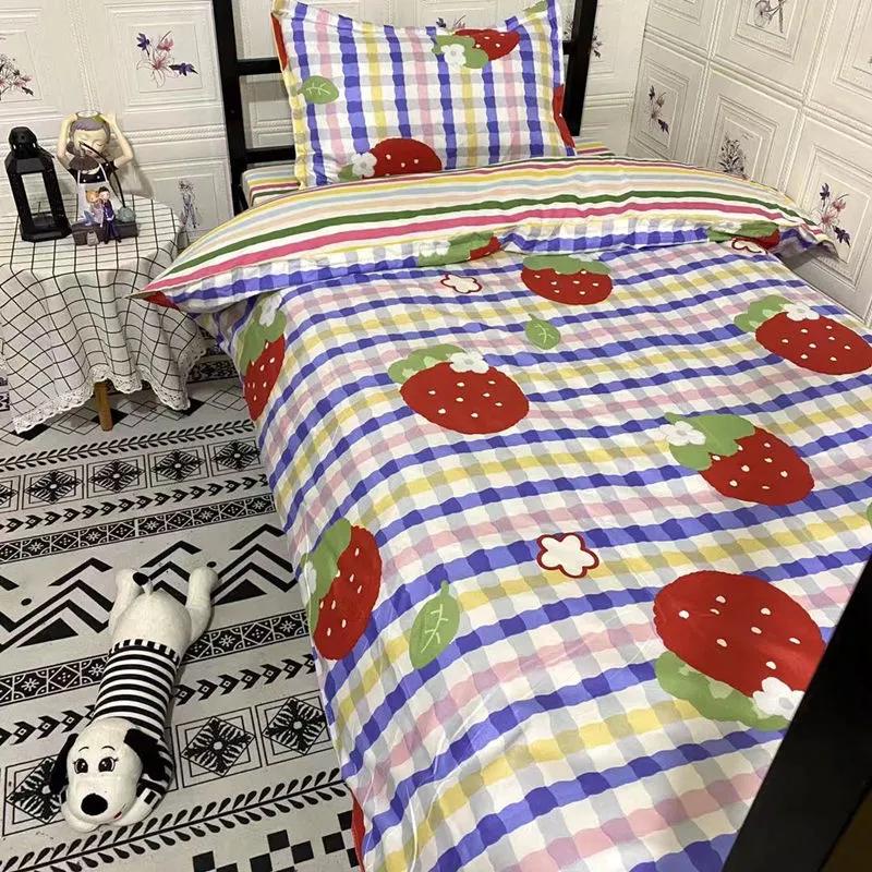 Мягкий пододеяльник, простыня, наволочка, комплект постельного белья с рисунком Love Hear