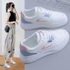 Новые женские повседневные туфли с завязками, белые туфли для студентов, повседневные дышащие кроссовки