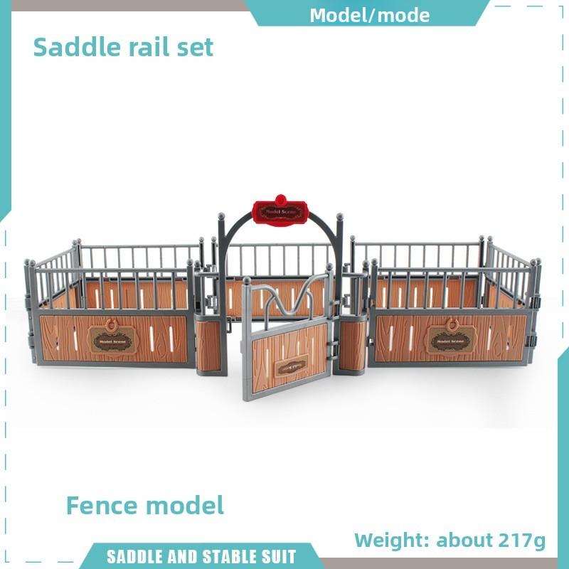 Simulation Farm Model Kit With Plastic Enclosures And Saddle For Model Builders And Collectors