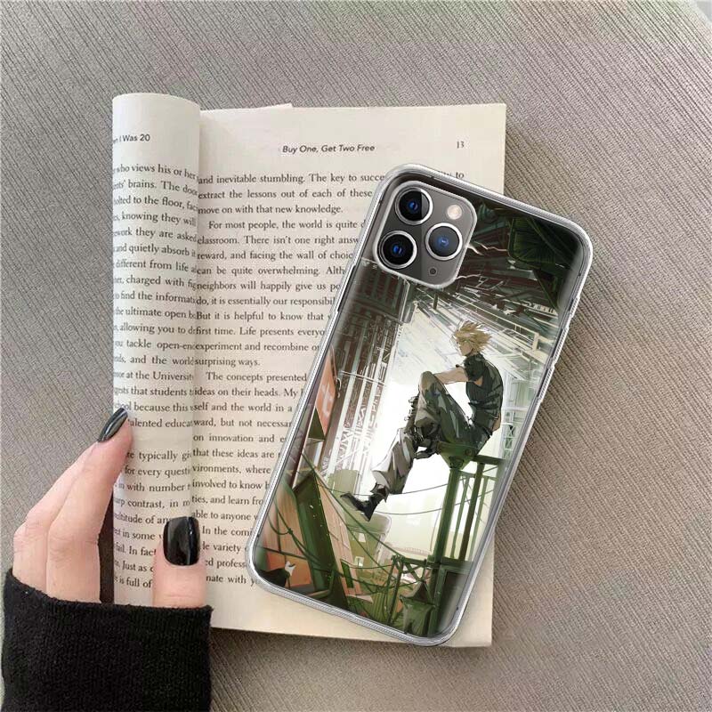 Чехол Final Fantasy VII для Apple iPhone 12 13 Mini 15 Pro Max 11 Pro 14 Plus 16 Pro Max 16E, прозрачный ТПУ, защитный