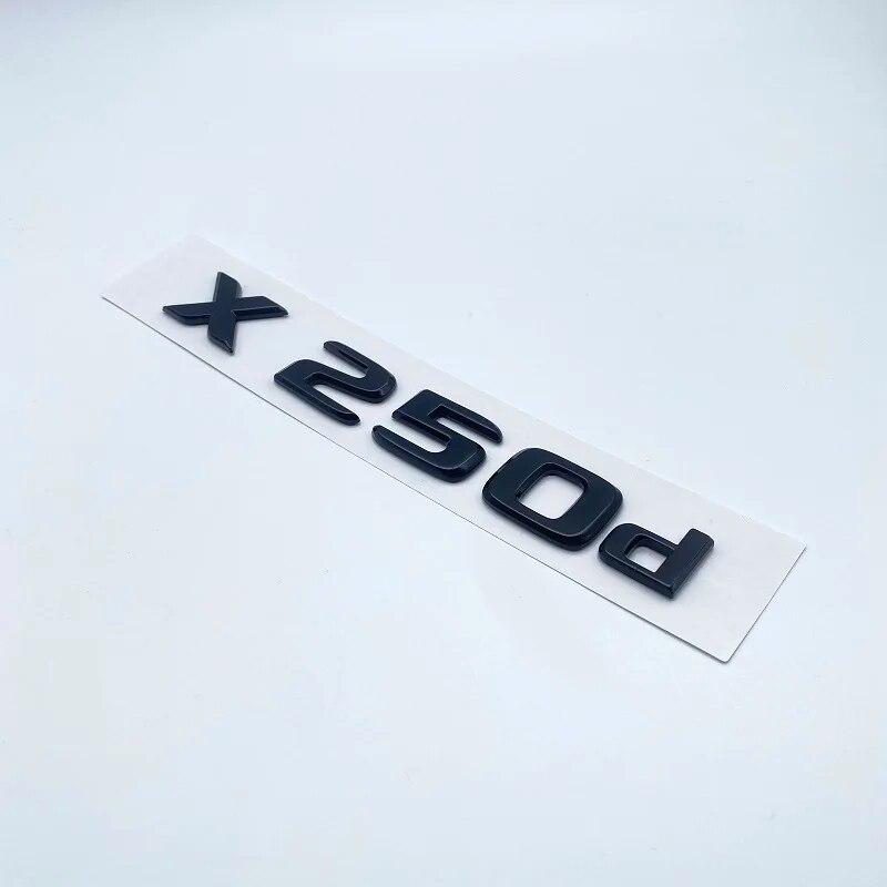 3D глянцевые черные буквы X250d X350d 4Matic Etition 1 эмблема для Mercedes Benz X, значок на крыло автомобиля, табличка на багажник, наклейка с логотипом