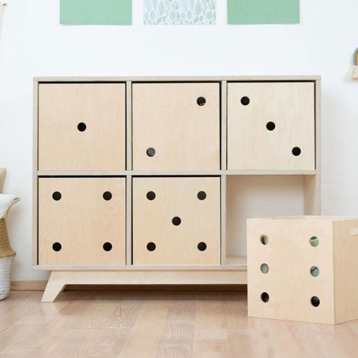 Boîte de rangement DICE naturel 5