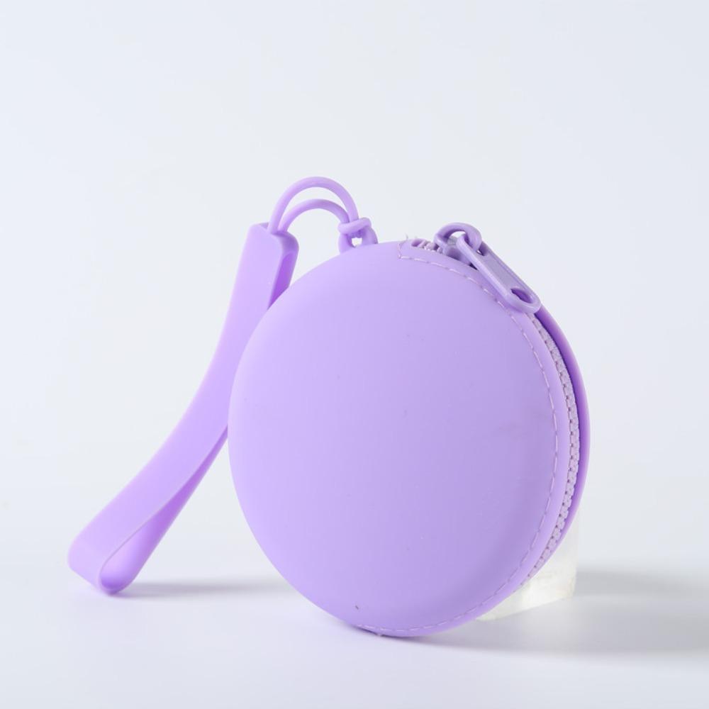 Дорожная сумка на молнии, силиконовая косметичка, переносной кошелек для монет для женщин и девочек