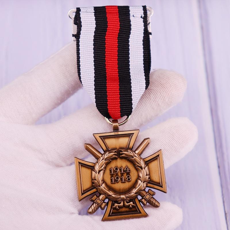 Почетный крест Первой мировой войны 1914-1918 годов, немецкий крест Гинденбурга с мечами, копия значка военной медали