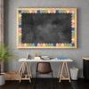 80Pcs Boho Bulletin Board Border Love Heart Hand Dot Semi-circle Waterproof Self-adhesive DIY Back To School Classroom Chalkboard Decoration
