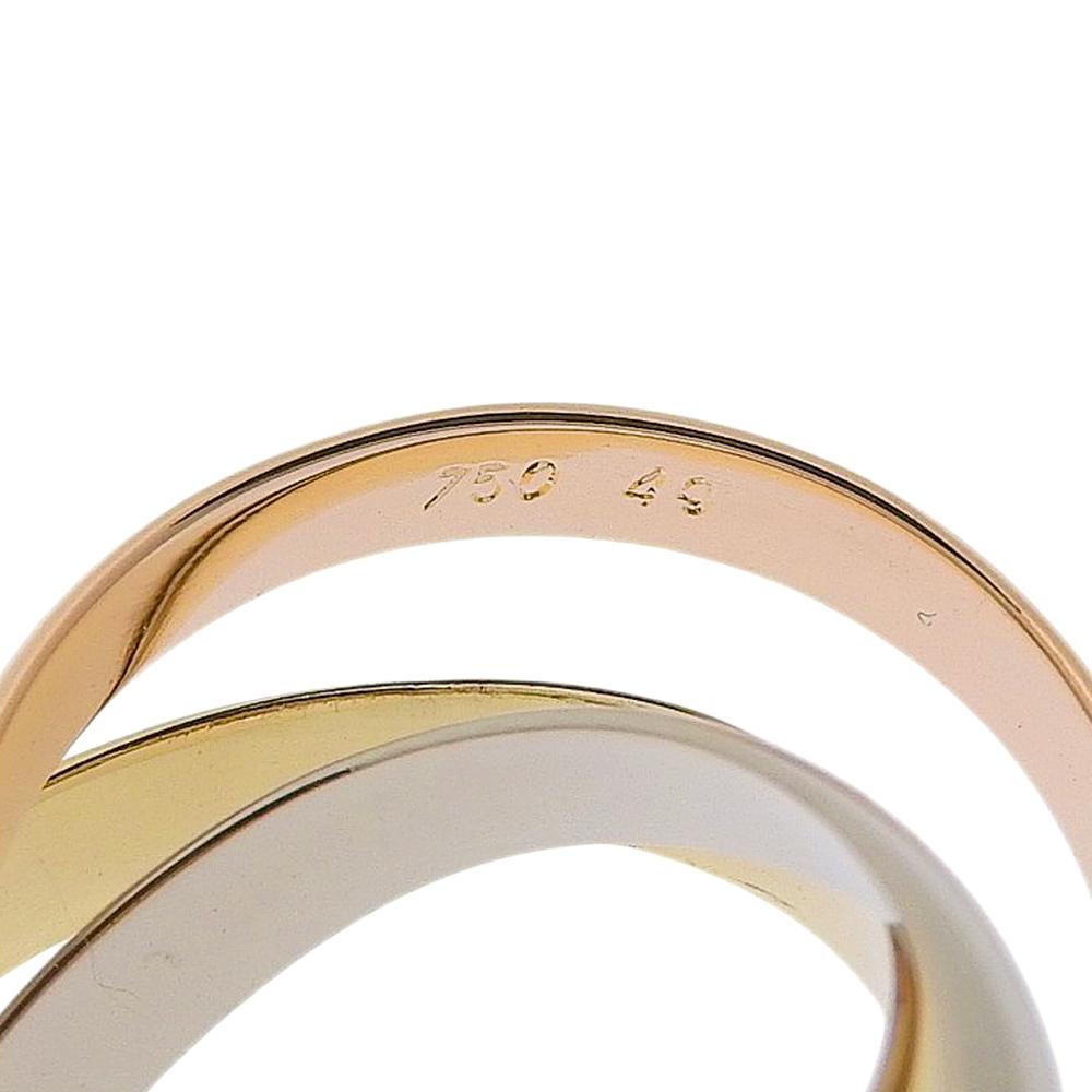 Cartier Кольцо Тринити Золото K18 (YGxPGxWG) #5.1(Наш размер) 6.6г Женщины Б/У